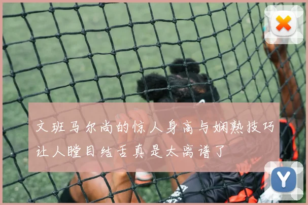 文班马尔尚的惊人身高与娴熟技巧让人瞠目结舌真是太离谱了